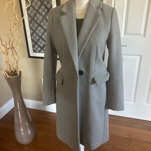 Mango Classic Gray wool blend Coat